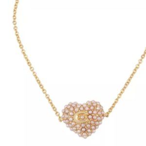 COACH  Pearl Puff Heart Slider Bracelet